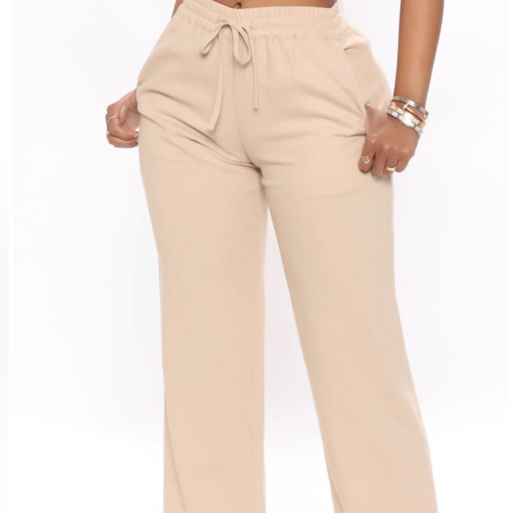wide leg linen pants